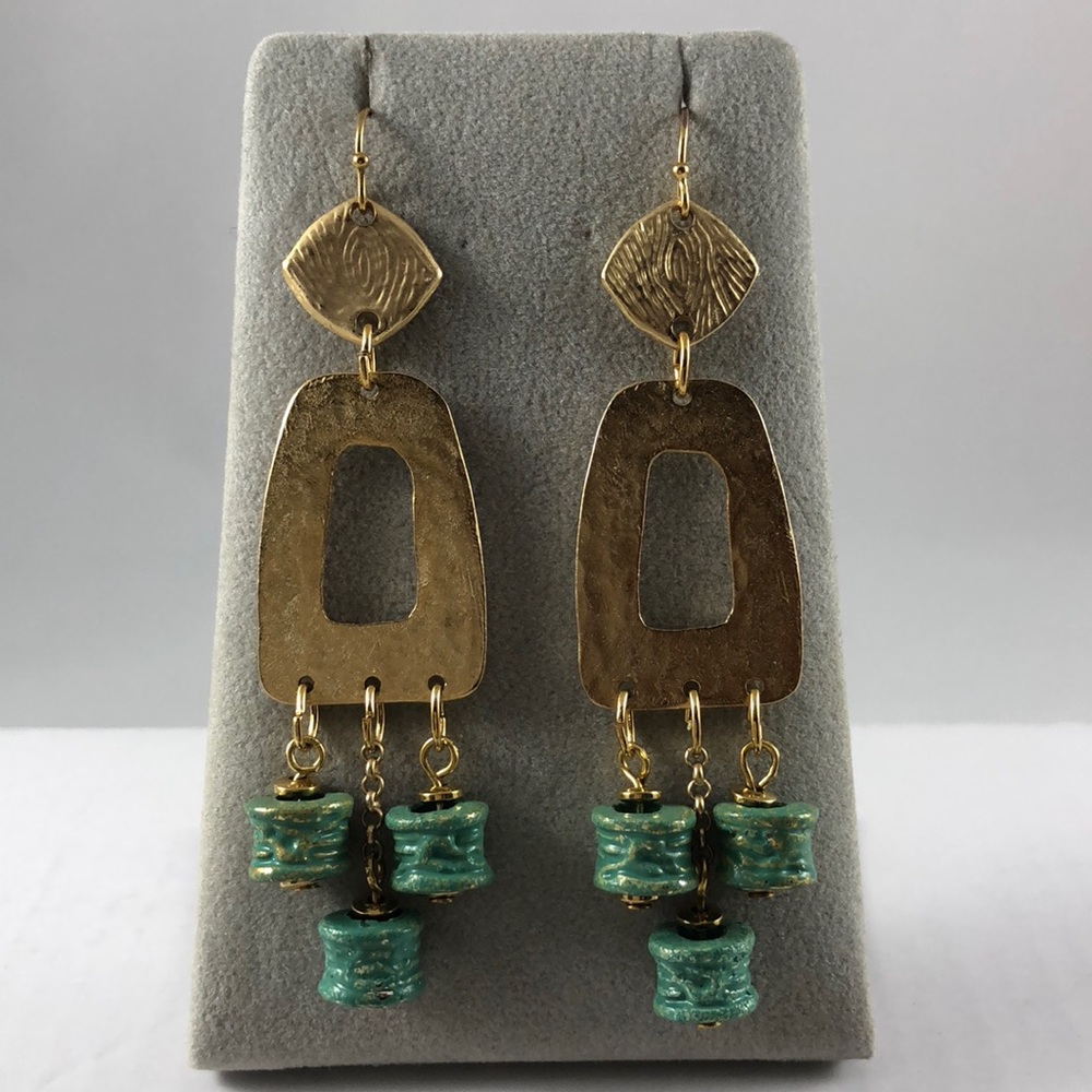 HOST PICK Verdi Gris Abstract Drop Earrings - Picture 3 of 5
